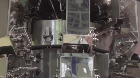 Food processing equipment packaging machine for bulk Products Stock Footage 146217200