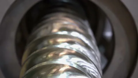 Food processing equipment, special stainless steel components Stock Footage 162985780