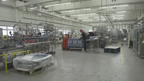 Food Processing Factory Workers Stock-Footage 232962957