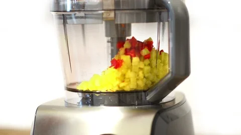 Food Processor Functioning Video stock 85539825