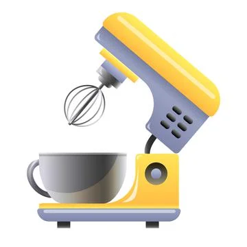 Food processor icon cartoon vector. Kitchen mixer Illustrazione stock