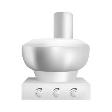 Food processor icon, realistic style 스톡 일러스트