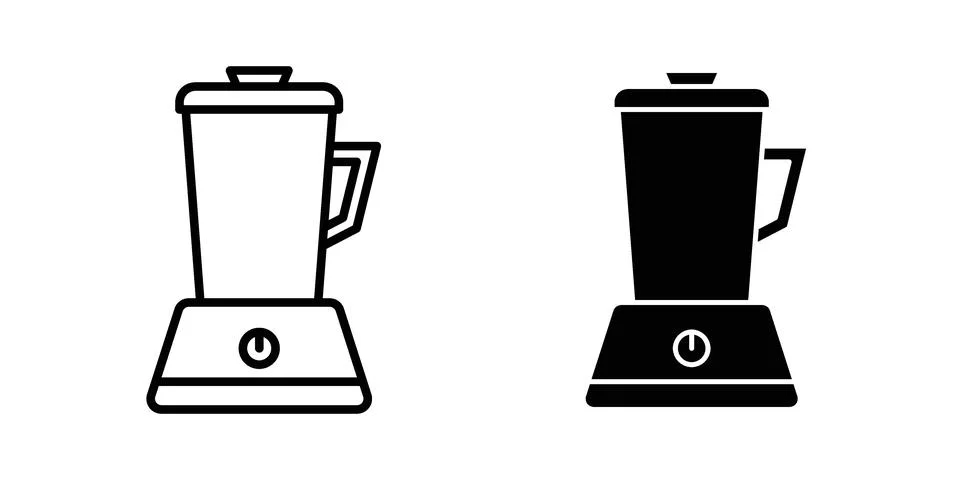 Food processor icon set. Vector EPS 10 Stock Illustration