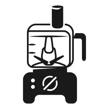 Food processor icon, simple style 스톡 일러스트