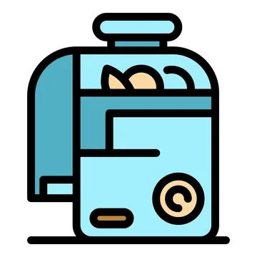 Food processor icon vector flat Stock Illustration