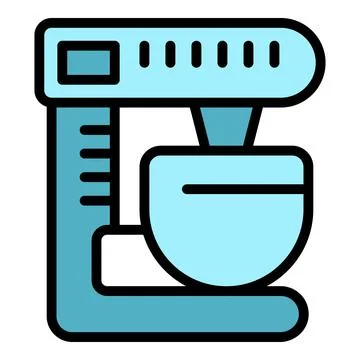 Food processor icon vector flat 스톡 일러스트