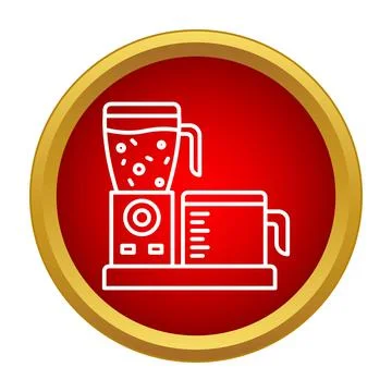 Food processor kitchen appliance blender icon design Stock Illustration