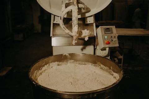 Food processor to kneading dough for bread Stock Photos