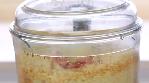 Food processor Kubba tablets filling  Stock Footage 68554235