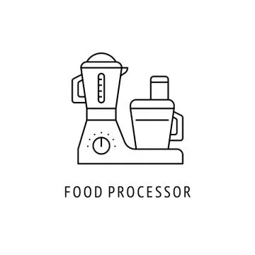 Food processor outline icon Stock Illustration
