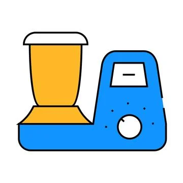Food processor vector symbol illustration icon color illustration 스톡 일러스트