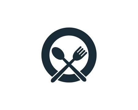 Food, Restaurant Icon Vector Logo Template Illustration Design Ilustração Stock