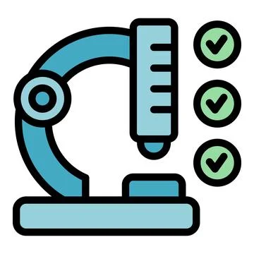 Food review microscope icon vector flat Illustrazione stock