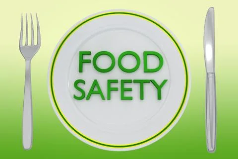 FOOD SAFETY concept Illustrazione stock