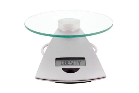 Food scale with clipping path Stock Photos