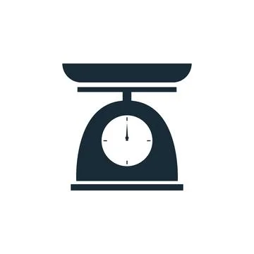 Food Scale Tool Icon Design Template Elements Ilustração Stock