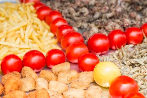 Food sections Stock Photos