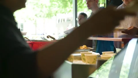 Food Serving Stock Footage 240179683