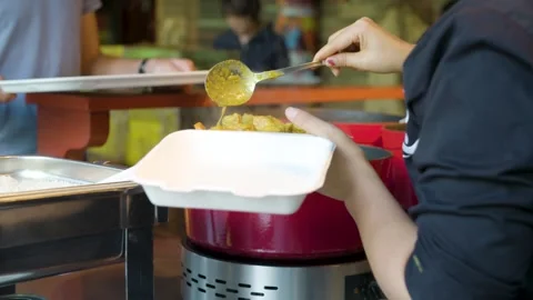 Food Serving Stock Footage 240179684