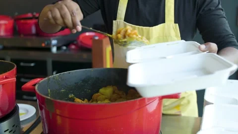 Food Serving Stock Footage 240179780