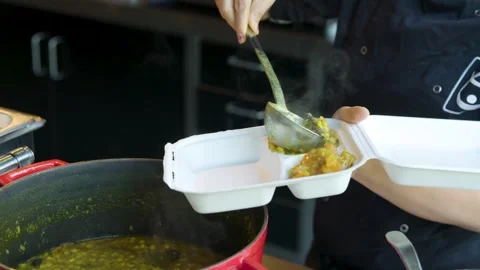Food Serving Stock Footage 240179781