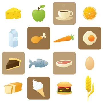 Food set Illustrazione stock