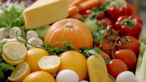 Food in slow motion Stock Footage 73427818