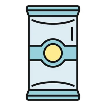 Food snack packaging wrapper icon or symbol Stock Illustration