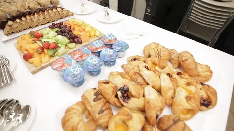 Food Spread At Event Stock Footage 114022409