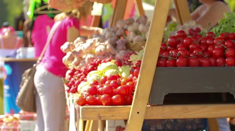 Food stand Stock Footage 23139307