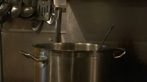 Food-SteamingPot Stock Footage 96533