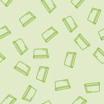 Food storage container plastic package line seamless pattern Illustrazione stock
