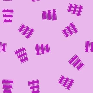 Food storage container plastic package glyph vector seamless pattern Illustrazione stock