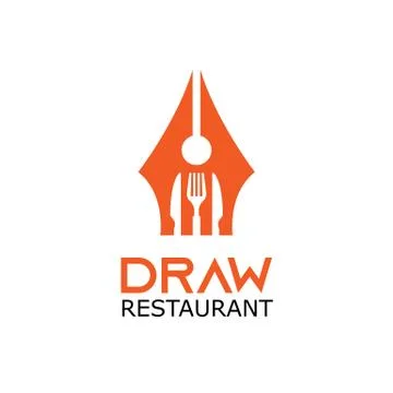 Food studio vector logo. Kitchen tools. Food icon. Cooking logo. Restaurant v Stock Illustration