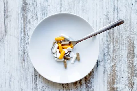Food supplements. Stock Photos