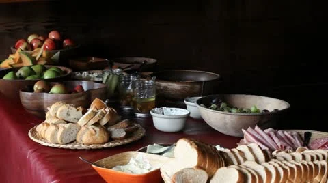Food on the table Stock Footage 11142577