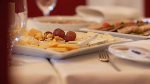 Food on the table Stock Footage 102154503