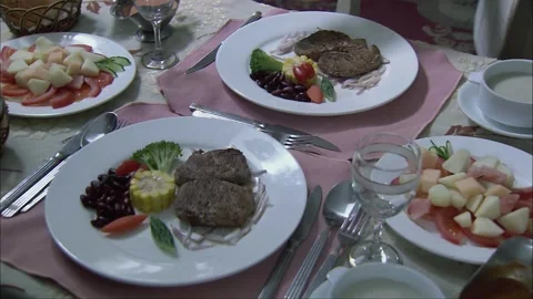Food on the table Stock Footage 249509222