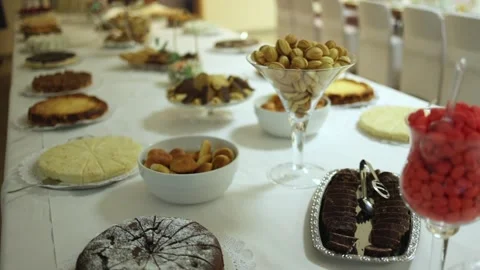 Food on table Stock Footage 268047985