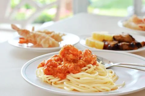 Food on table Stock Photos