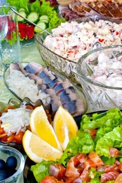 Food on the table Stock Photos