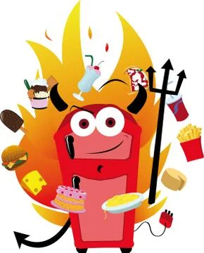Food Temptation Stock Illustration