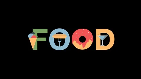 Food Text Stock Footage 92475031