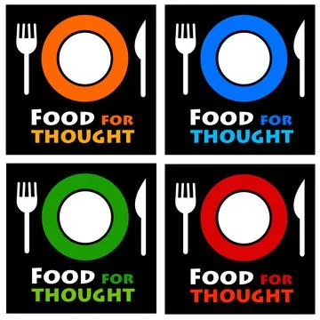 Food for thought 스톡 일러스트