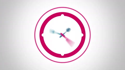 Food time clock symbol flat animation Stock Footage 61861948