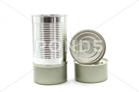 Food tin cans Stock Photos
