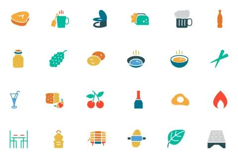 Food Vector Collection Stock Illustration