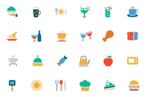 Food Vector Icons Stock Illustration