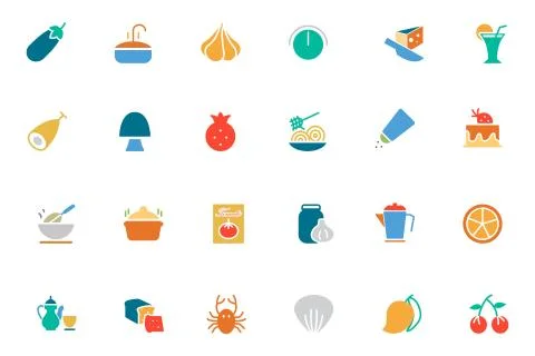 Food Vector Set Stock Illustration
