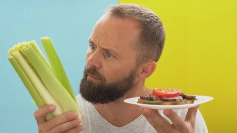 Food vs fruit Stock Footage 110710543
